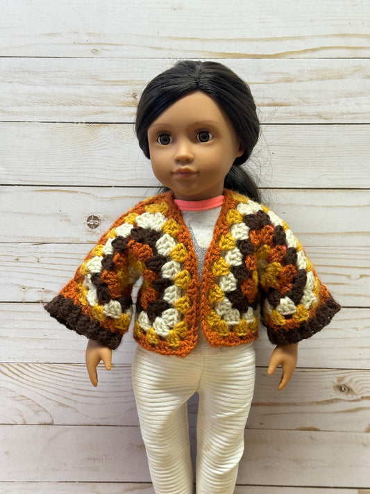 Retro Sunbeam Doll Cardigan